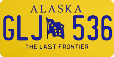 AK license plate GLJ536