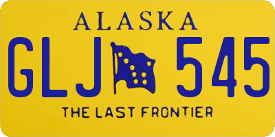 AK license plate GLJ545