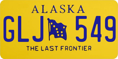AK license plate GLJ549