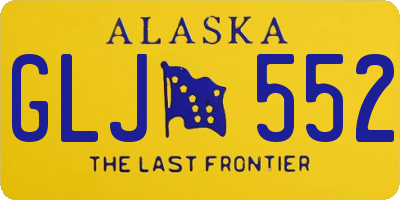AK license plate GLJ552