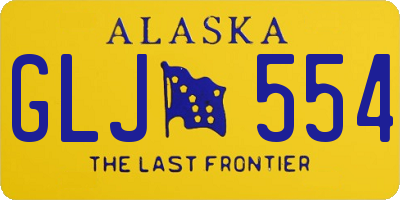 AK license plate GLJ554