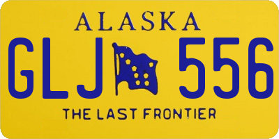 AK license plate GLJ556