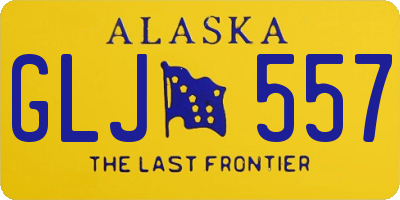 AK license plate GLJ557