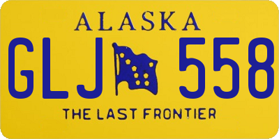 AK license plate GLJ558