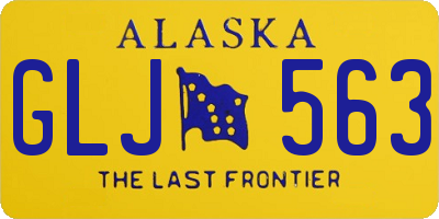 AK license plate GLJ563