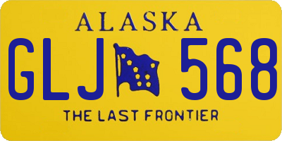 AK license plate GLJ568