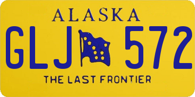 AK license plate GLJ572