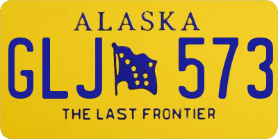 AK license plate GLJ573