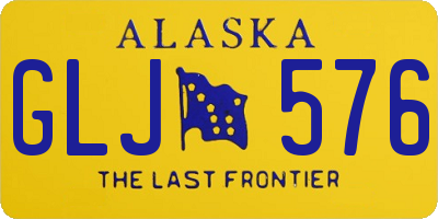 AK license plate GLJ576