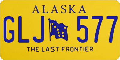AK license plate GLJ577
