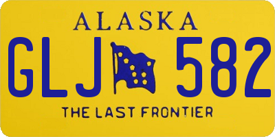 AK license plate GLJ582