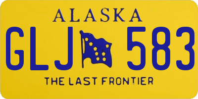 AK license plate GLJ583
