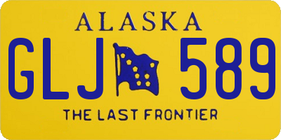 AK license plate GLJ589