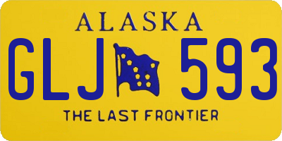 AK license plate GLJ593