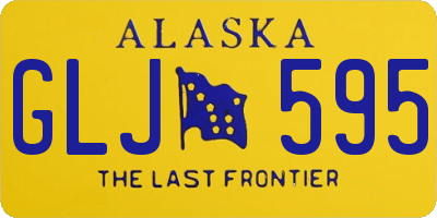 AK license plate GLJ595