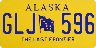 AK license plate GLJ596