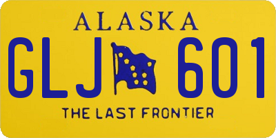 AK license plate GLJ601