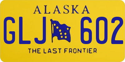 AK license plate GLJ602