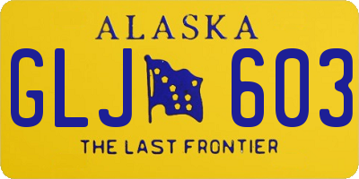 AK license plate GLJ603