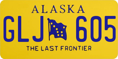 AK license plate GLJ605