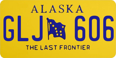 AK license plate GLJ606