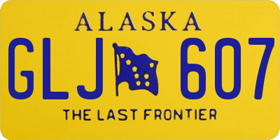 AK license plate GLJ607