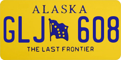 AK license plate GLJ608