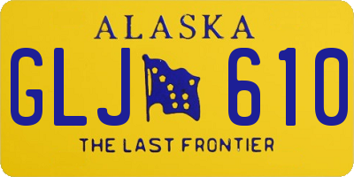 AK license plate GLJ610