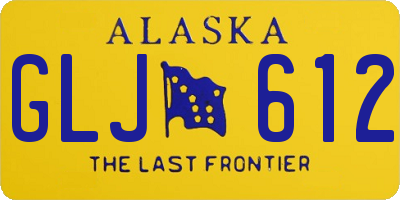 AK license plate GLJ612