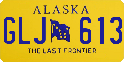 AK license plate GLJ613