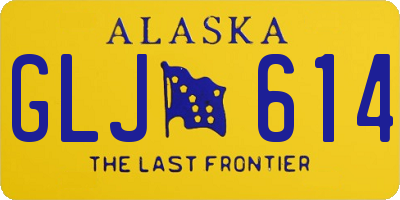 AK license plate GLJ614