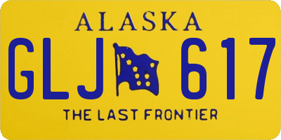 AK license plate GLJ617