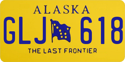 AK license plate GLJ618