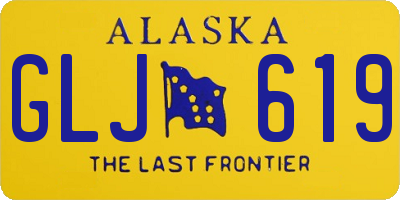 AK license plate GLJ619