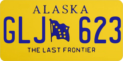 AK license plate GLJ623