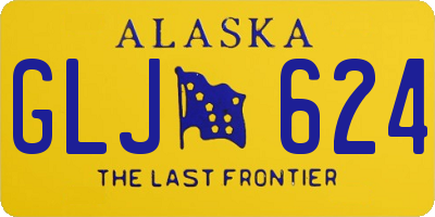 AK license plate GLJ624