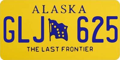 AK license plate GLJ625