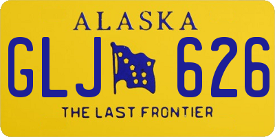 AK license plate GLJ626