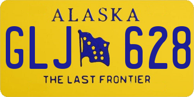 AK license plate GLJ628