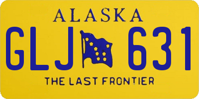 AK license plate GLJ631