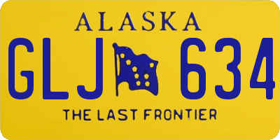 AK license plate GLJ634