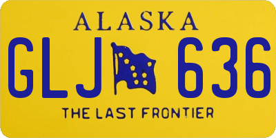 AK license plate GLJ636