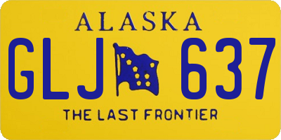 AK license plate GLJ637