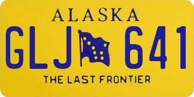 AK license plate GLJ641