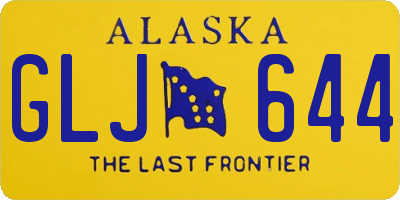 AK license plate GLJ644