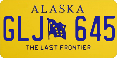 AK license plate GLJ645