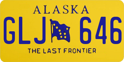 AK license plate GLJ646