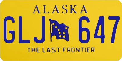 AK license plate GLJ647