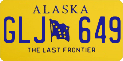 AK license plate GLJ649