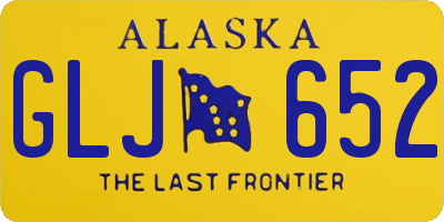 AK license plate GLJ652